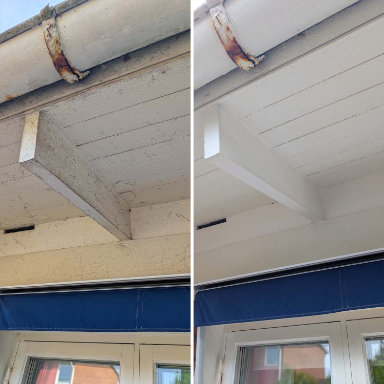 FASADTVÄTT TAKFOT FÖRE-EFTER